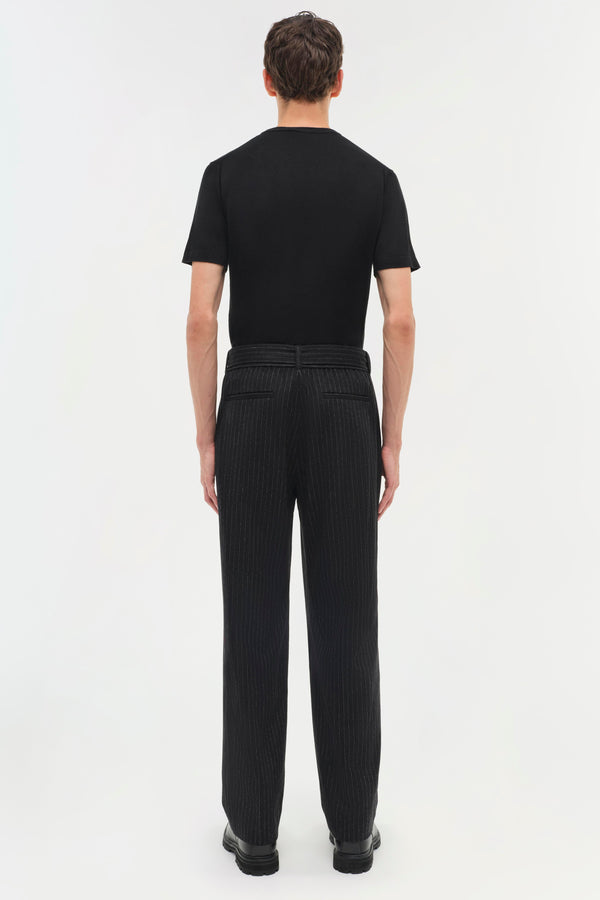Jonathan Simkhai Elvis Trouser CHARCOAL PINSTRIPE