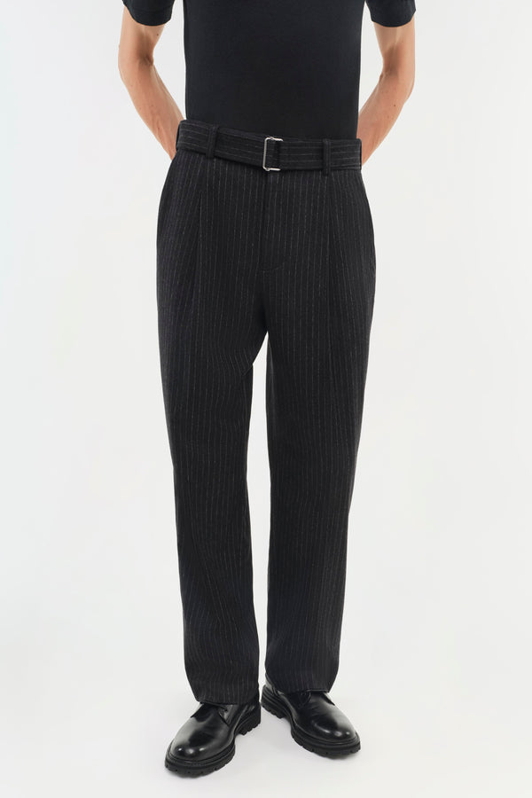 Jonathan Simkhai Elvis Trouser CHARCOAL PINSTRIPE