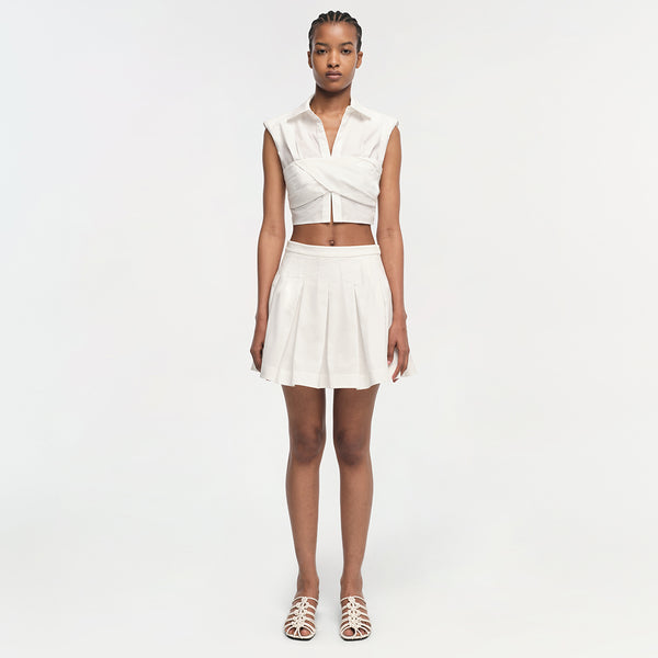 jonathan simkhai Emie Top WHITE