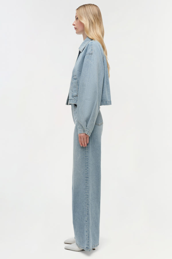 Jonathan Simkhai Everli Denim Jacket DEL MAR