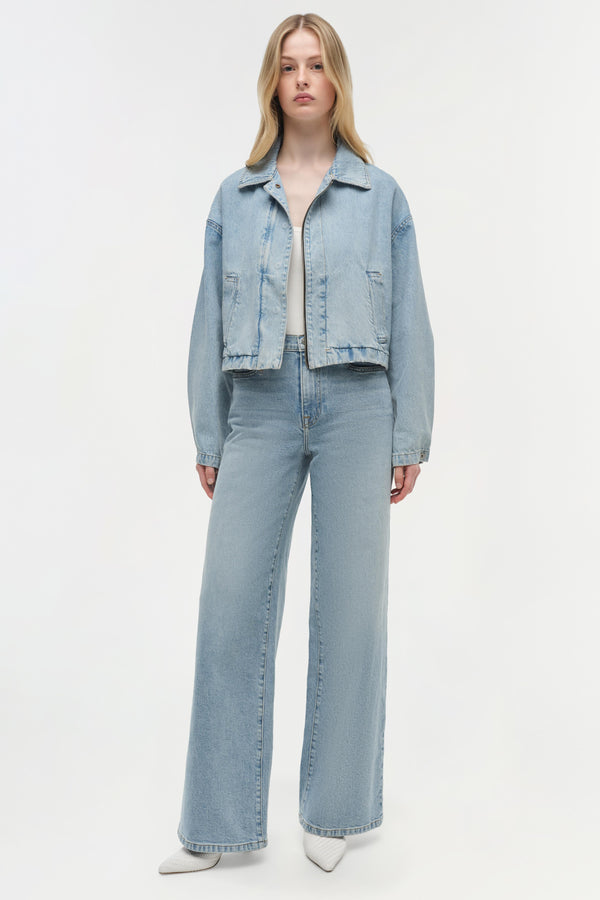 jonathan simkhai Everli Denim Jacket DEL MAR