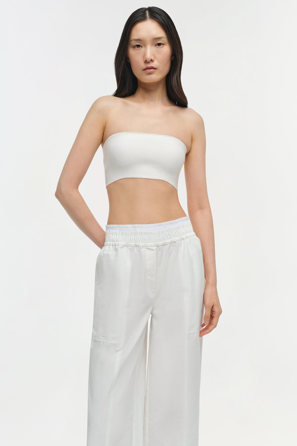 Jonathan Simkhai Falan Compact Knit Bralette Ivory