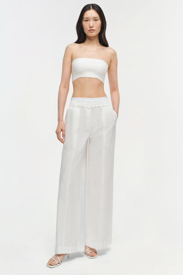 jonathan simkhai Falan Compact Knit Bralette Ivory