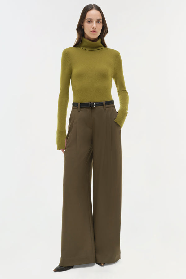 jonathan simkhai Fenwick Cashmere Turtleneck Pear