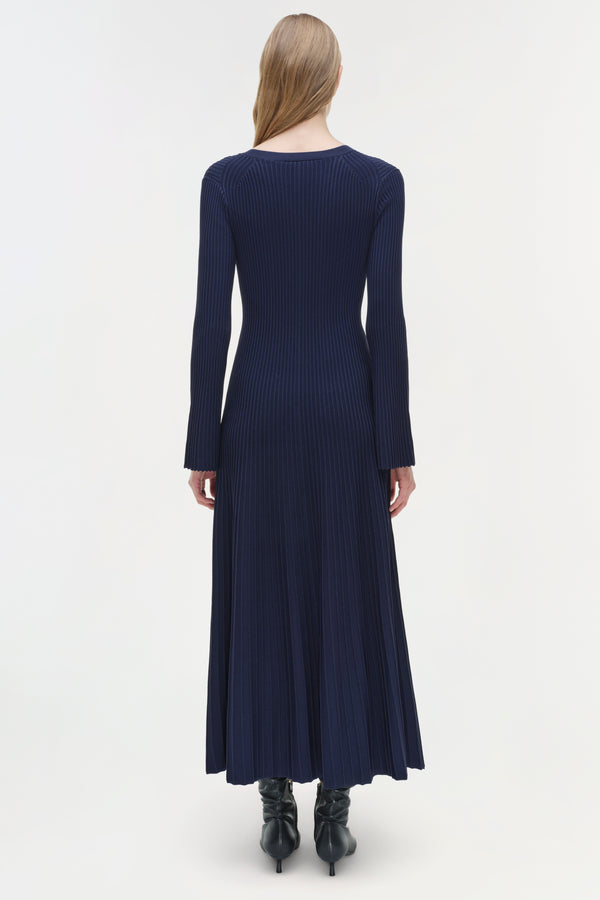 Jonathan Simkhai Genna Knit Midi Dress Midnight