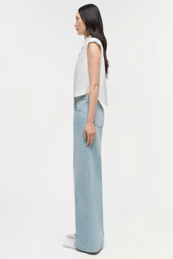 Jonathan Simkhai Greer Wide Leg Jean SANTORINI