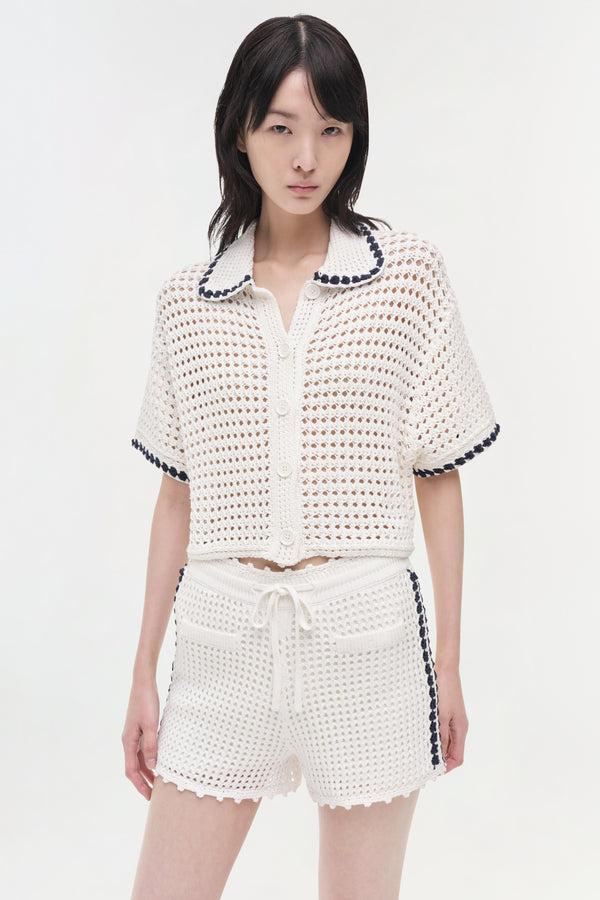 Jonathan Simkhai Hadley Shorts Ivory