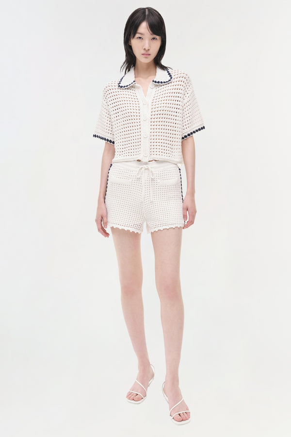 jonathan simkhai Hadley Shorts Ivory