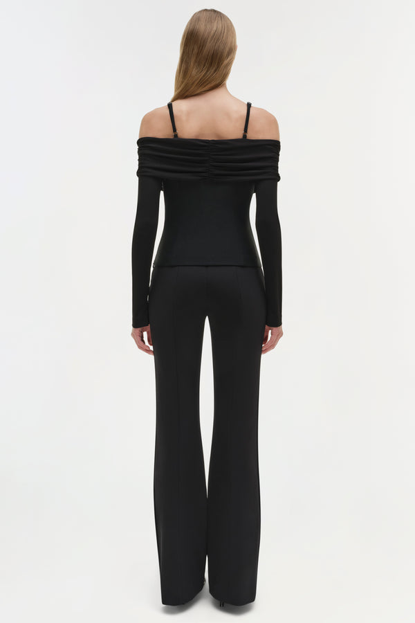 Jonathan Simkhai Hazel Off Shoulder Top Black
