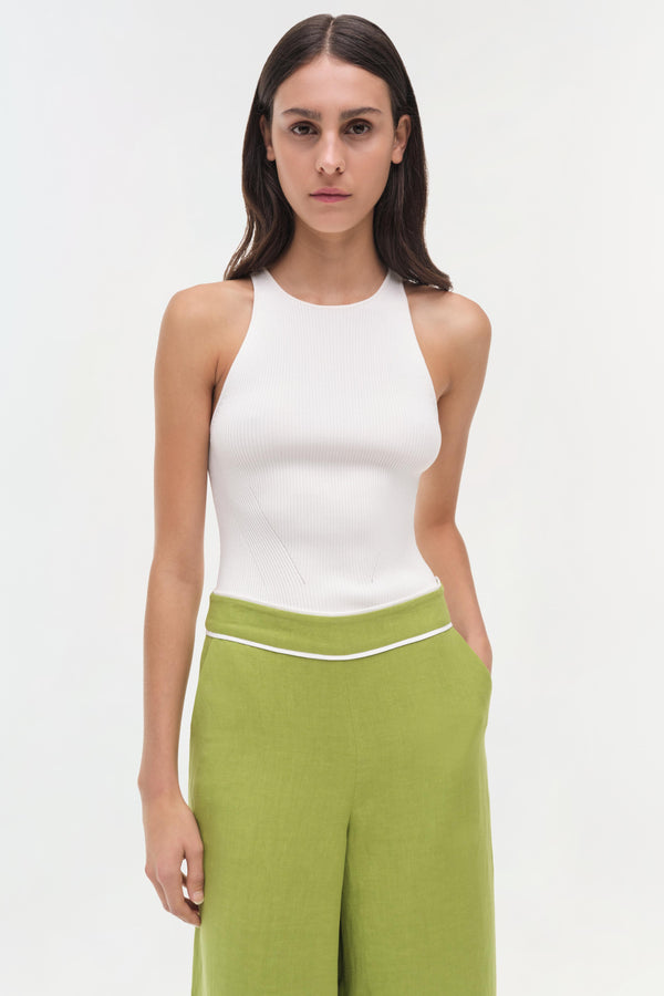 Jonathan Simkhai Heidi Linen Pant KIWI MULTI