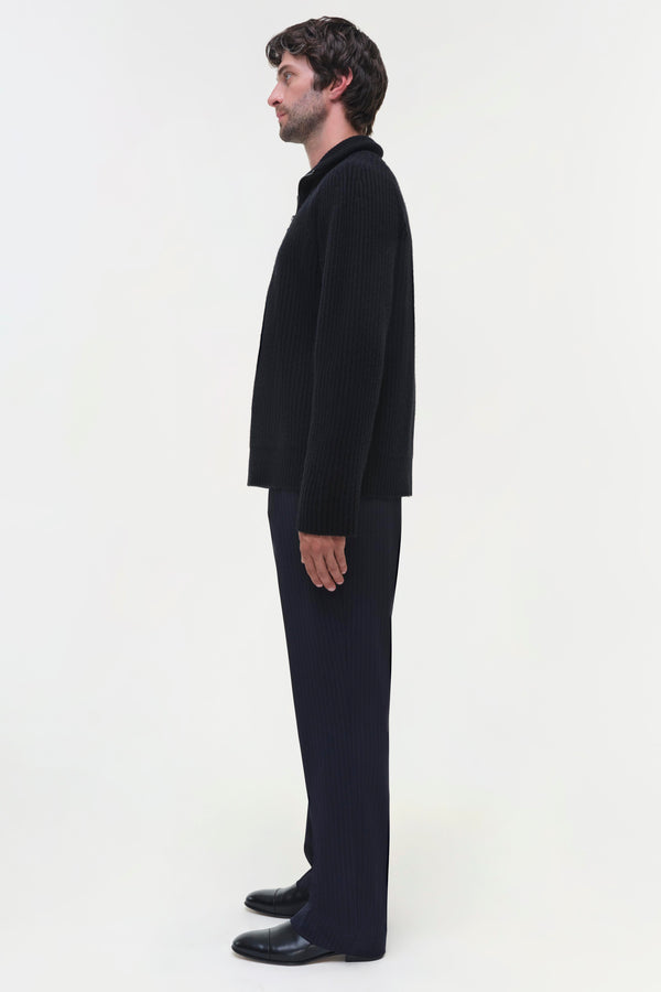 Jonathan Simkhai Henry Half Zip BLACK