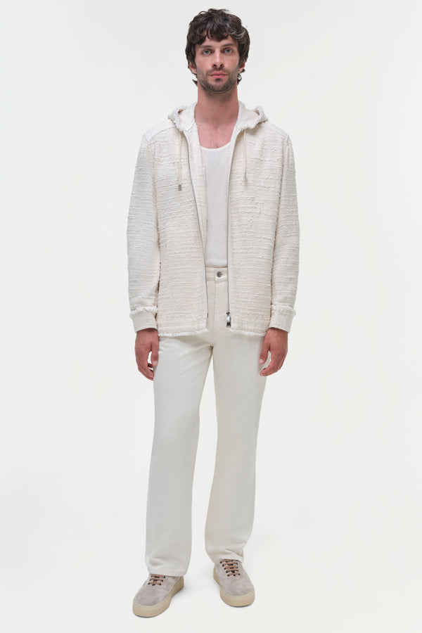 Jonathan Simkhai Ivan Denim Shirt Jacket CREAM