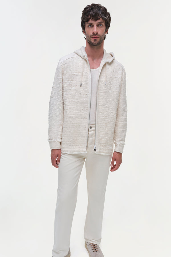 Jonathan Simkhai Ivan Denim Shirt Jacket CREAM