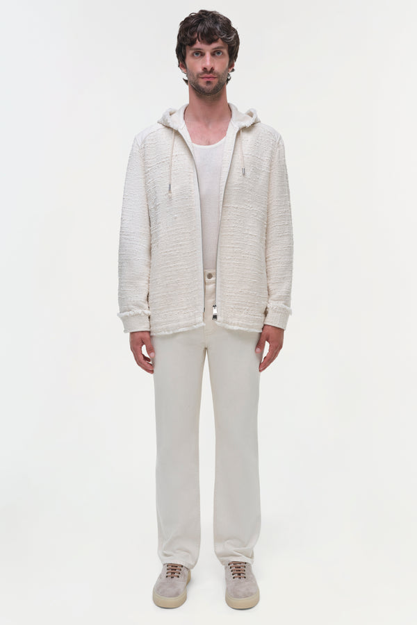 jonathan simkhai Ivan Denim Shirt Jacket CREAM