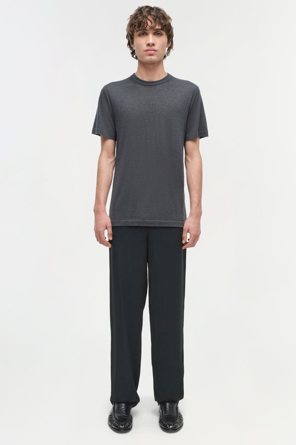 Jonathan Simkhai Jake Straight Leg Trousers Black