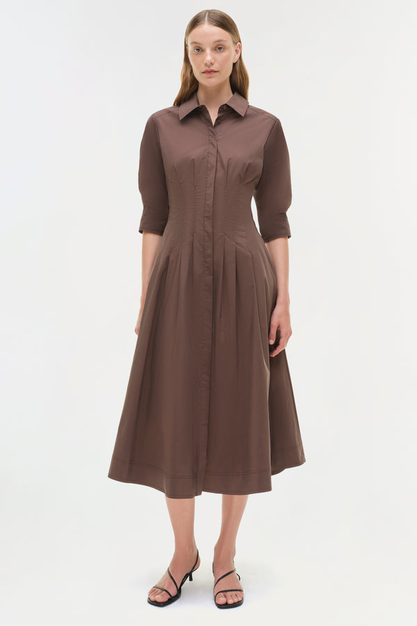 Jonathan Simkhai Jazz Dress CHOCOLATE