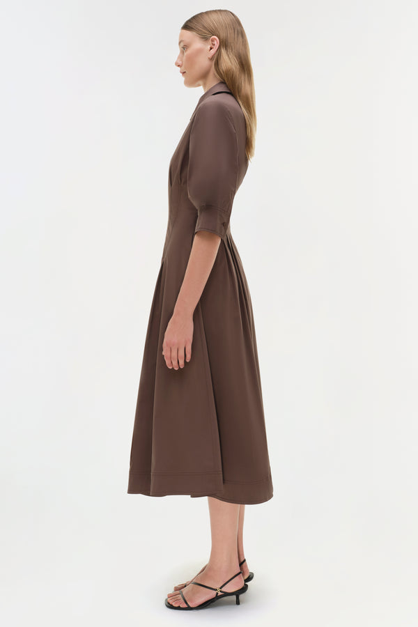 Jonathan Simkhai Jazz Dress CHOCOLATE