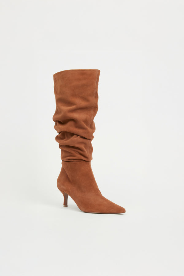 Jonathan Simkhai Jordi Suede Slouch Boot CAMEL