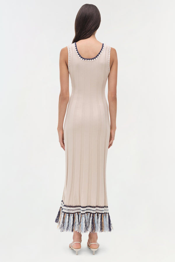 Jonathan Simkhai Julianna Dress SAND MULTI
