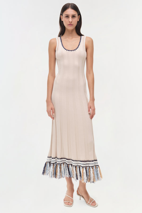 jonathan simkhai Julianna Dress SAND MULTI