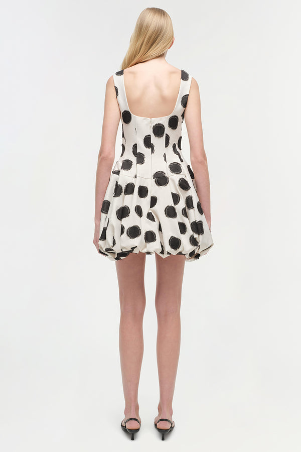 Jonathan Simkhai Juni Mini Dress BLACK POLKA DOT