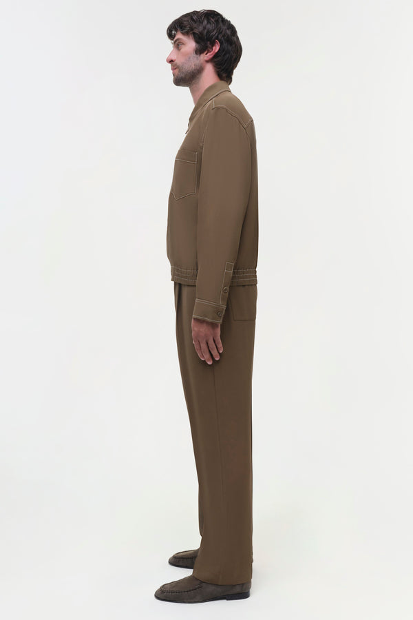 Jonathan Simkhai Keith Jacket Olive