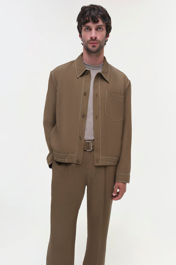 jonathan simkhai Keith Jacket Olive