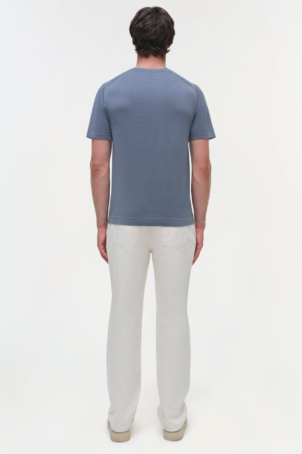 Jonathan Simkhai Kellyn Knit Crewneck STEEL