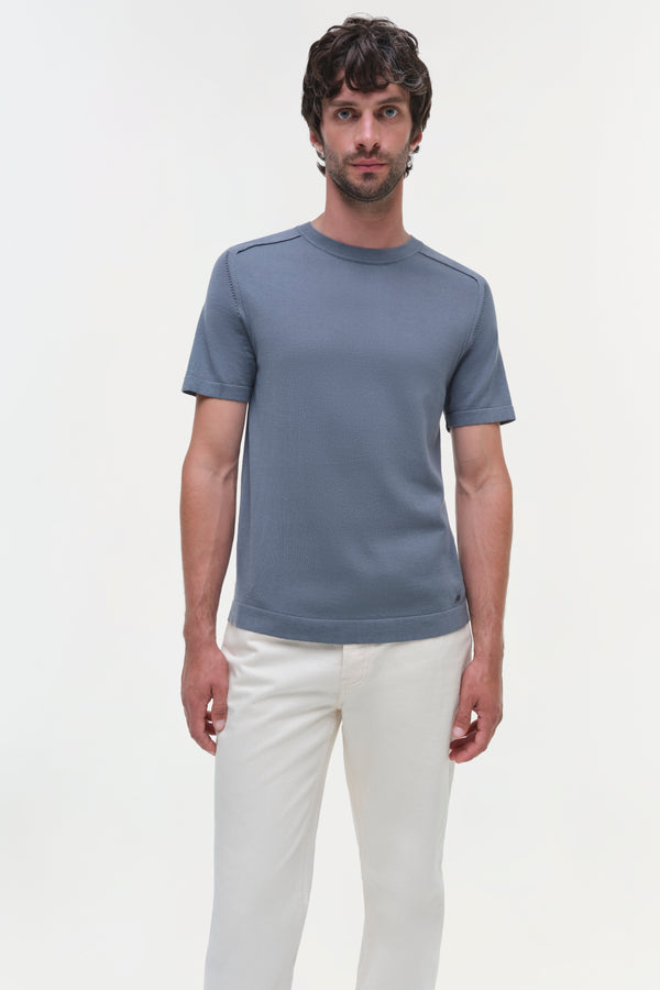 Jonathan Simkhai Kellyn Knit Crewneck STEEL