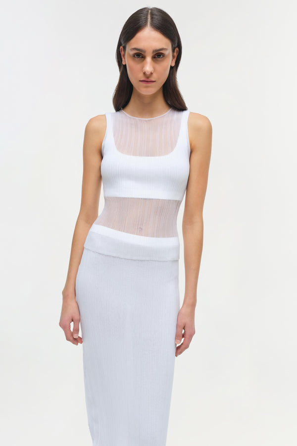 Jonathan Simkhai Kelso Skirt WHITE