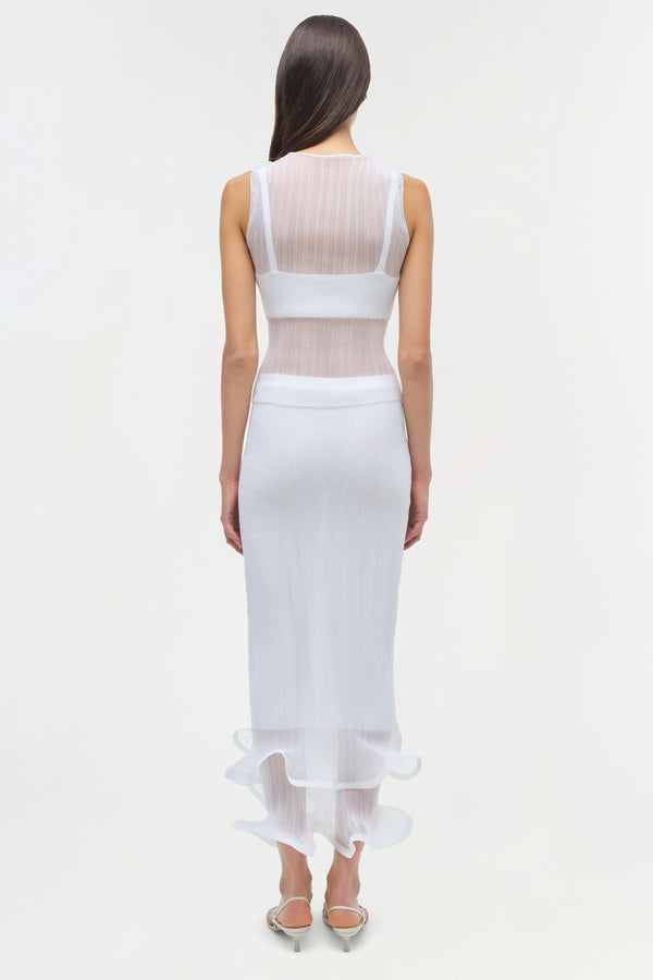 Jonathan Simkhai Kelso Skirt WHITE