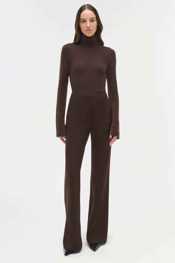 jonathan simkhai Kenna Trouser CHOCOLATE