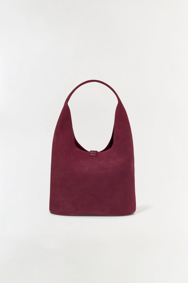 Jonathan Simkhai Khai Suede Hobo Bag CRANBERRY