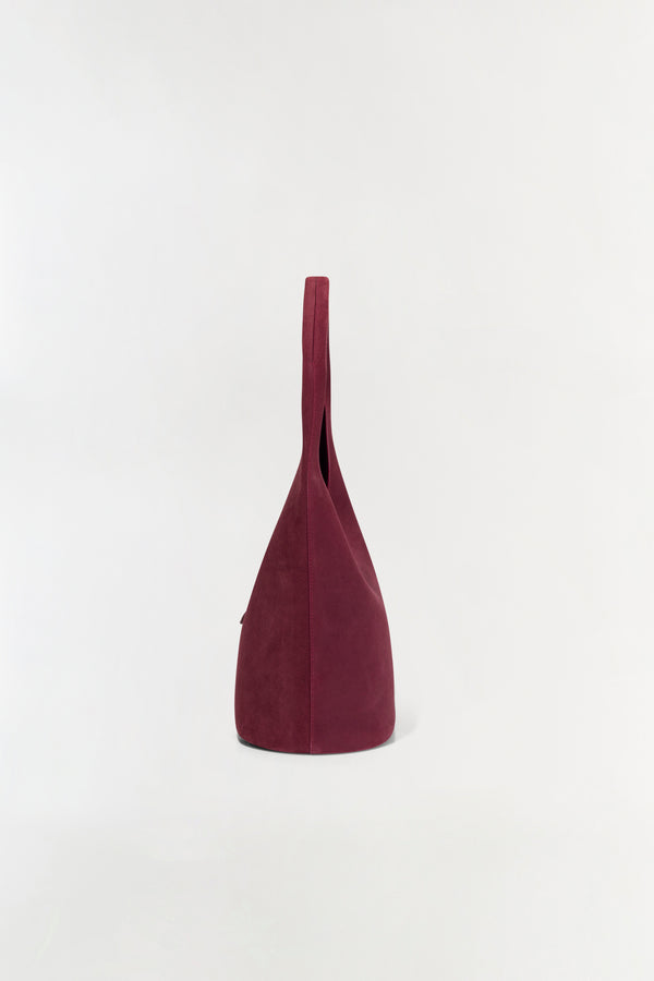 Jonathan Simkhai Khai Suede Hobo Bag CRANBERRY