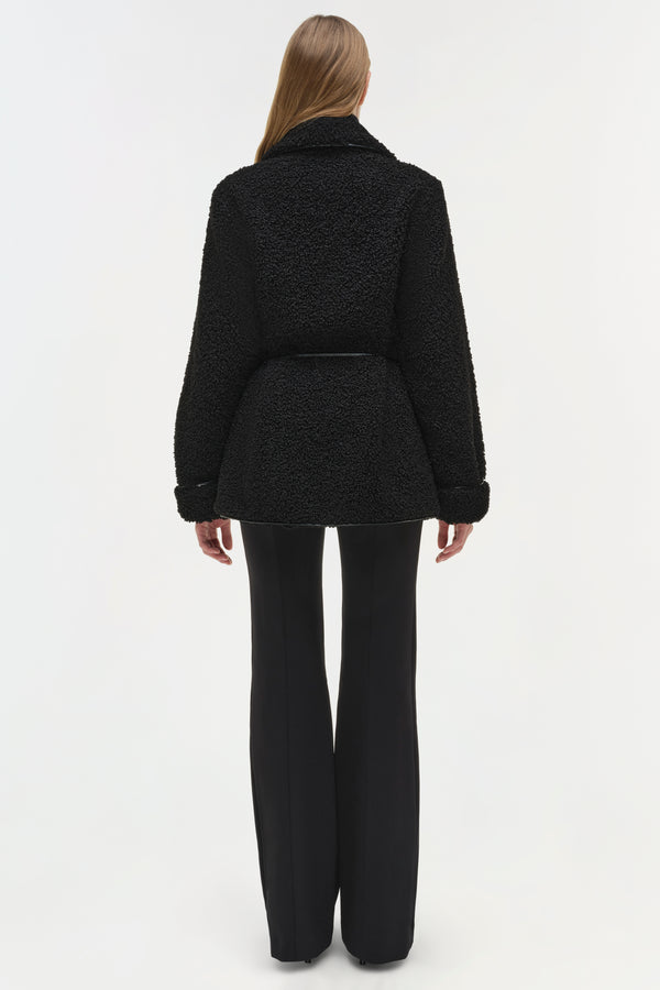 Jonathan Simkhai Kimia Tie Waist Jacket Black