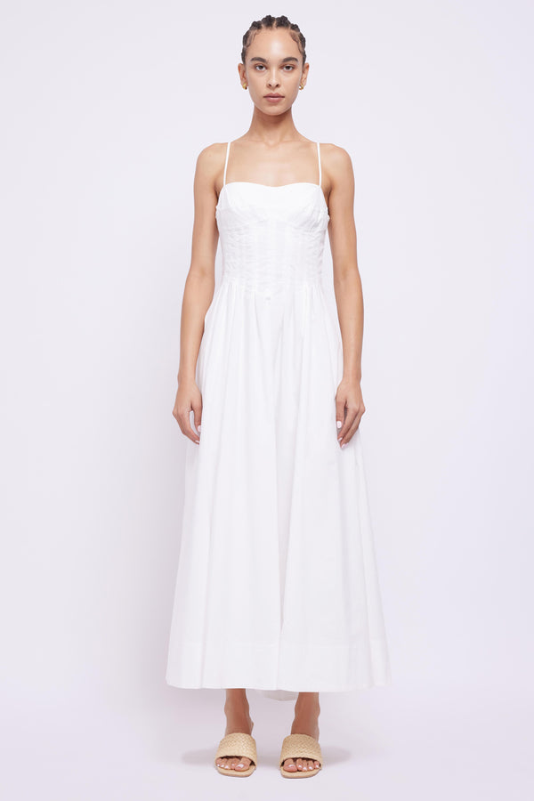 jonathan simkhai Kittiya Dress WHITE