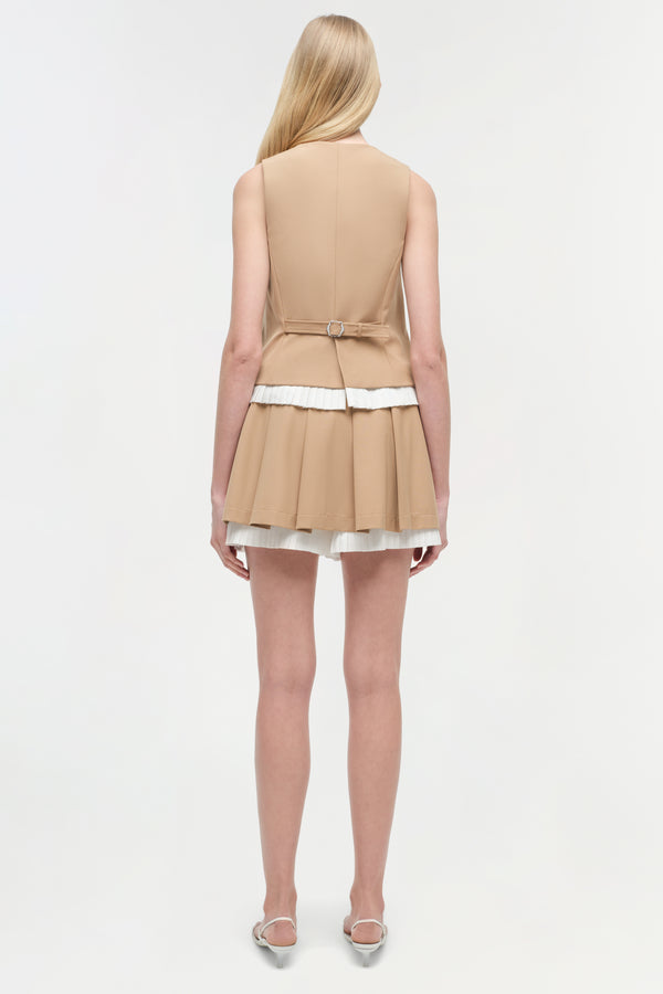 Jonathan Simkhai Laiken Vest CAMEL