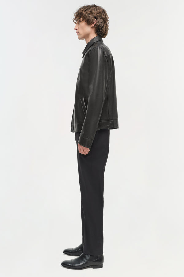 Jonathan Simkhai Landon Leather Jacket Black