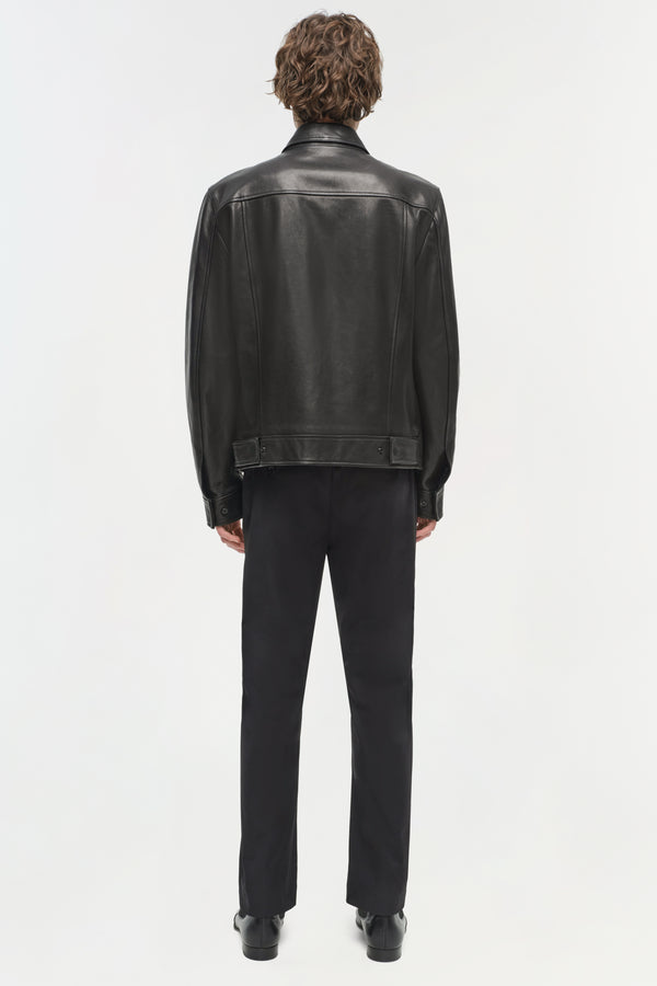 Jonathan Simkhai Landon Leather Jacket Black