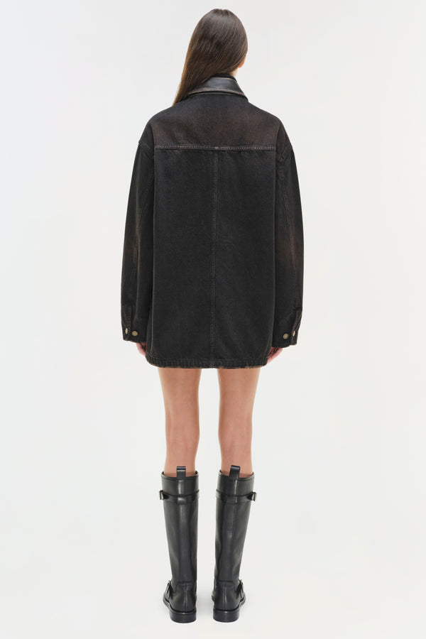 Jonathan Simkhai Larz Denim Chore Jacket TERRANEA