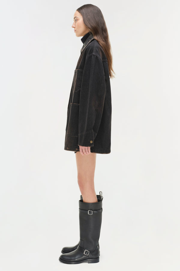 Jonathan Simkhai Larz Denim Chore Jacket TERRANEA