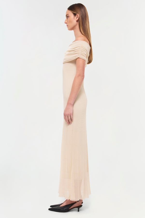 Jonathan Simkhai Laurelle Knit Maxi Dress Sand