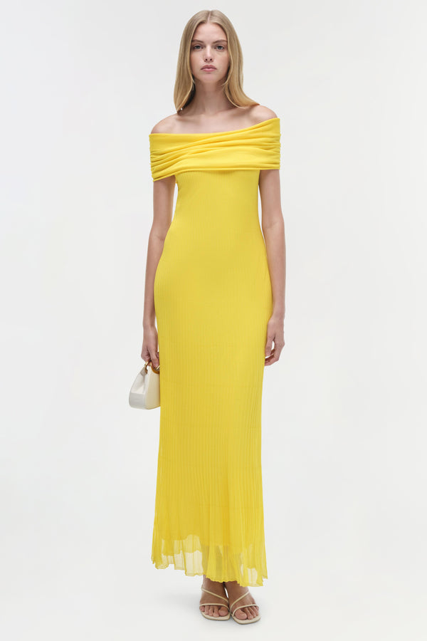 jonathan simkhai Laurelle Knit Maxi Dress SUNNY