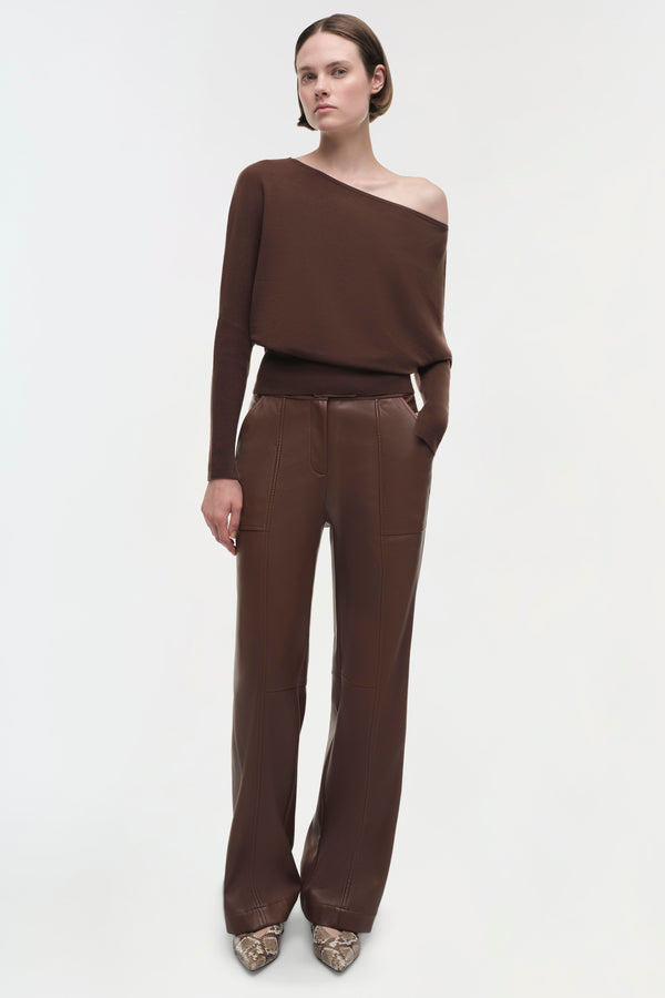 Jonathan Simkhai Lavina Sweater CHOCOLATE