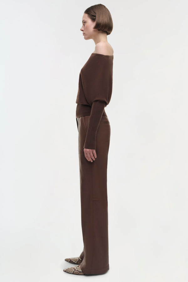 Jonathan Simkhai Lavina Sweater CHOCOLATE