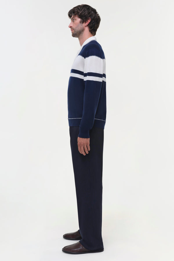 Jonathan Simkhai Louis Popover MIDNIGHT IVORY