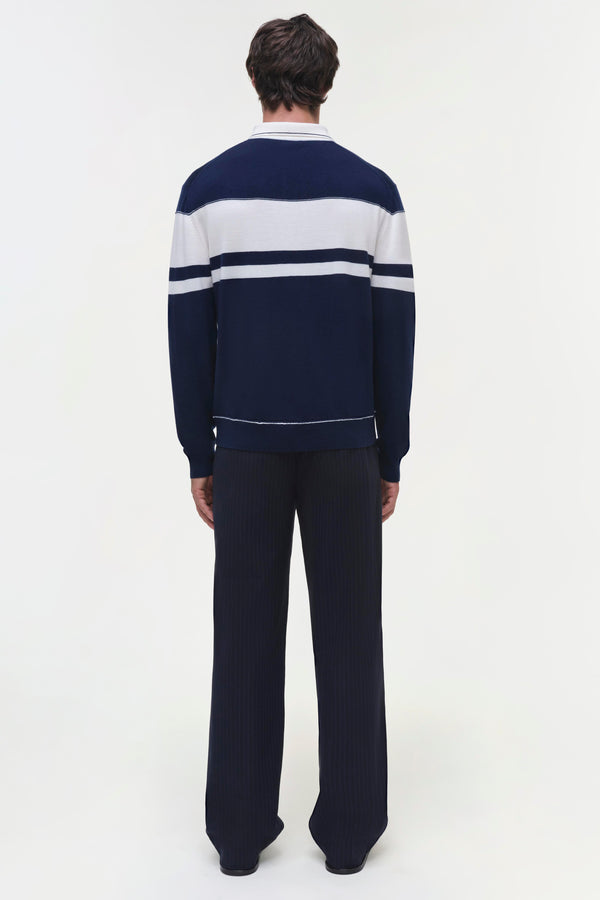 Jonathan Simkhai Louis Popover MIDNIGHT IVORY