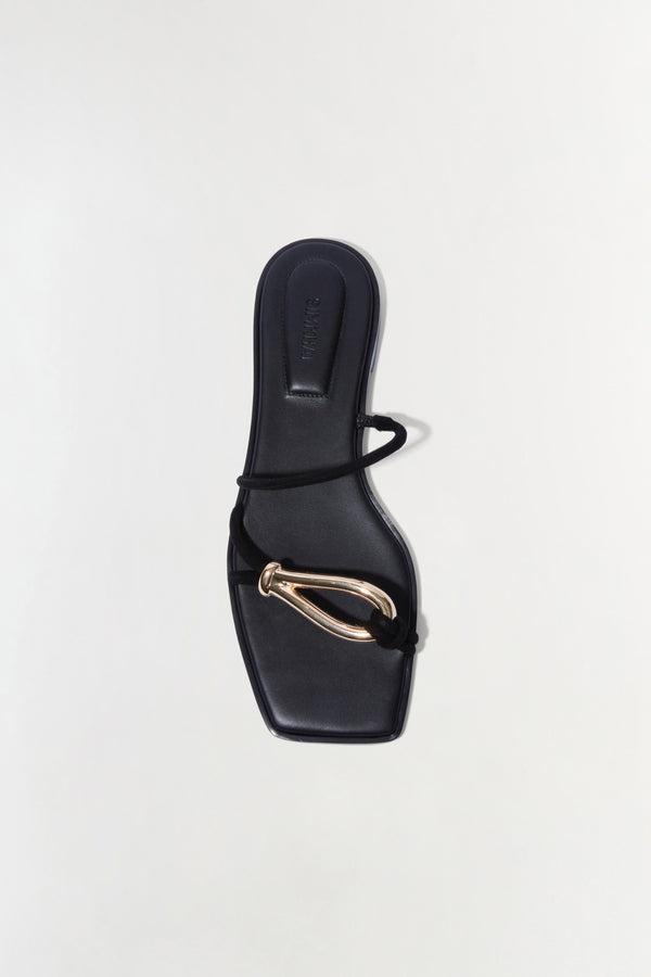 Jonathan Simkhai Love Knot Sandal BLACK