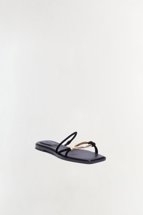 Jonathan Simkhai Love Knot Sandal BLACK