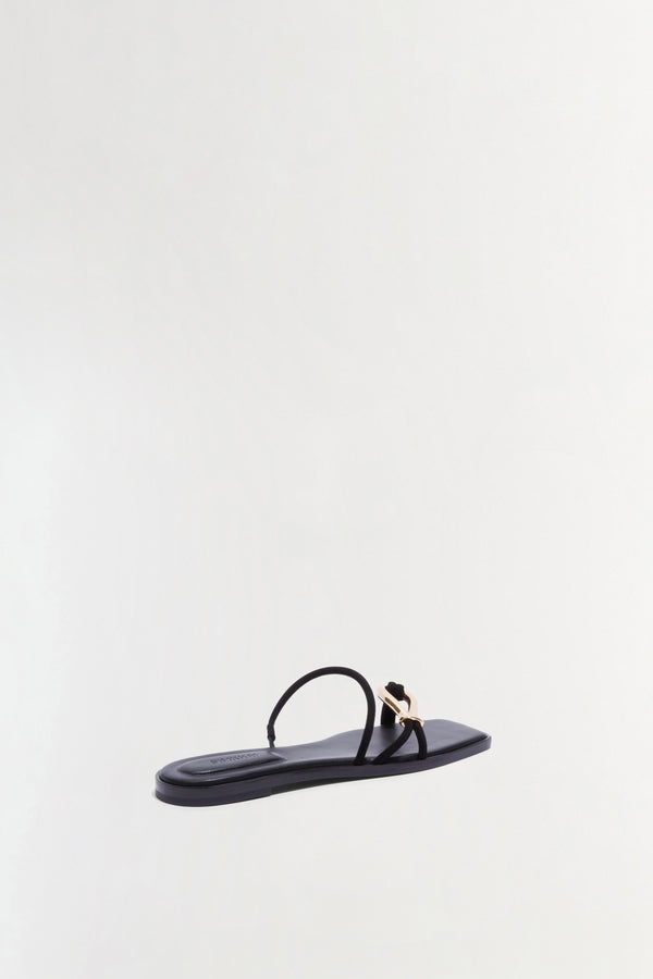 Jonathan Simkhai Love Knot Sandal BLACK